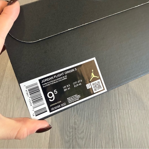 Air Jordan Flight Origin 3 Pure Platinum Legend Blue Men’s 9.5 - Picture 8 of 9